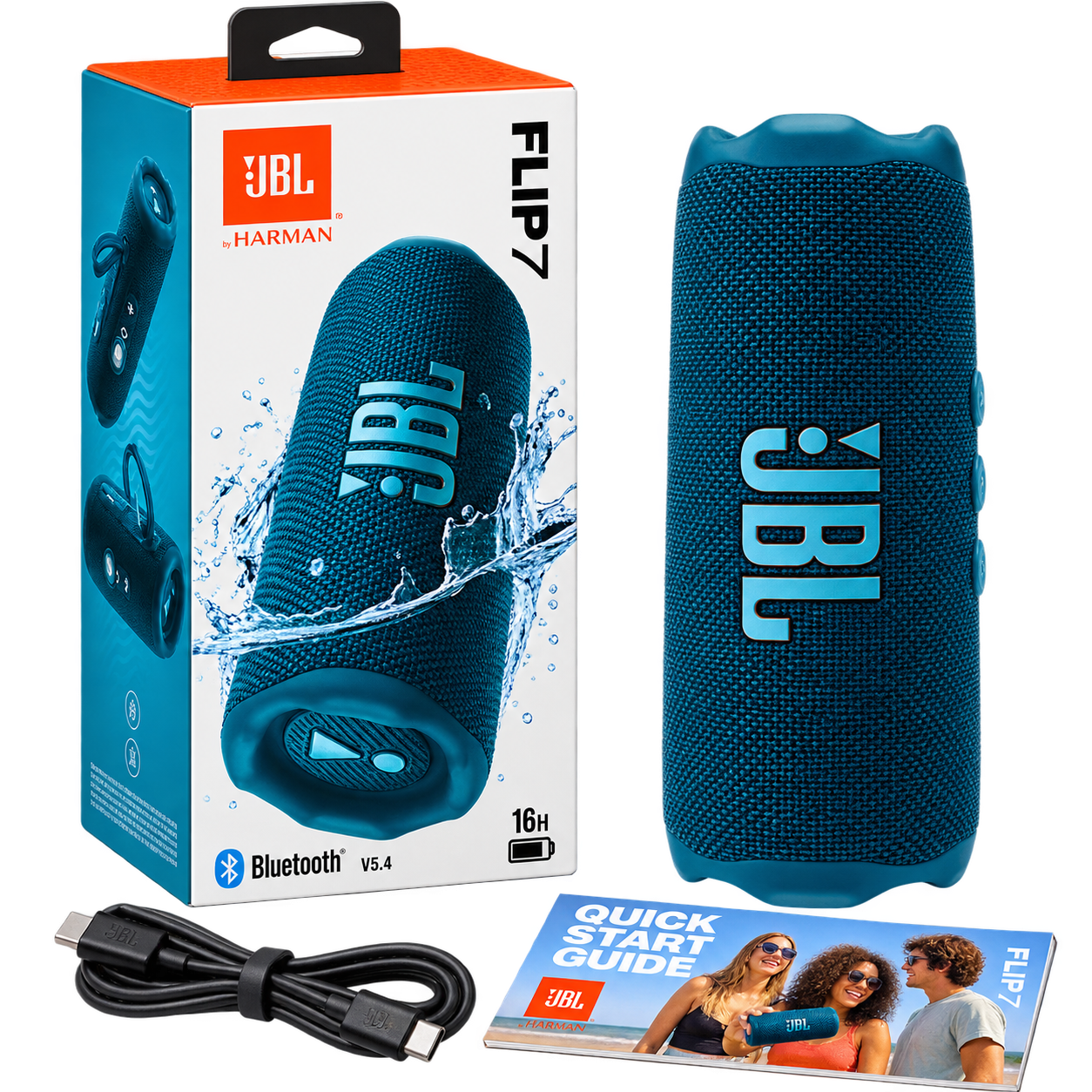 JBL Flip 7 Portable Waterproof Bluetooth Speaker