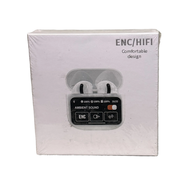 ENC HiFi Wireless Earbuds with Smart Display Charging Case