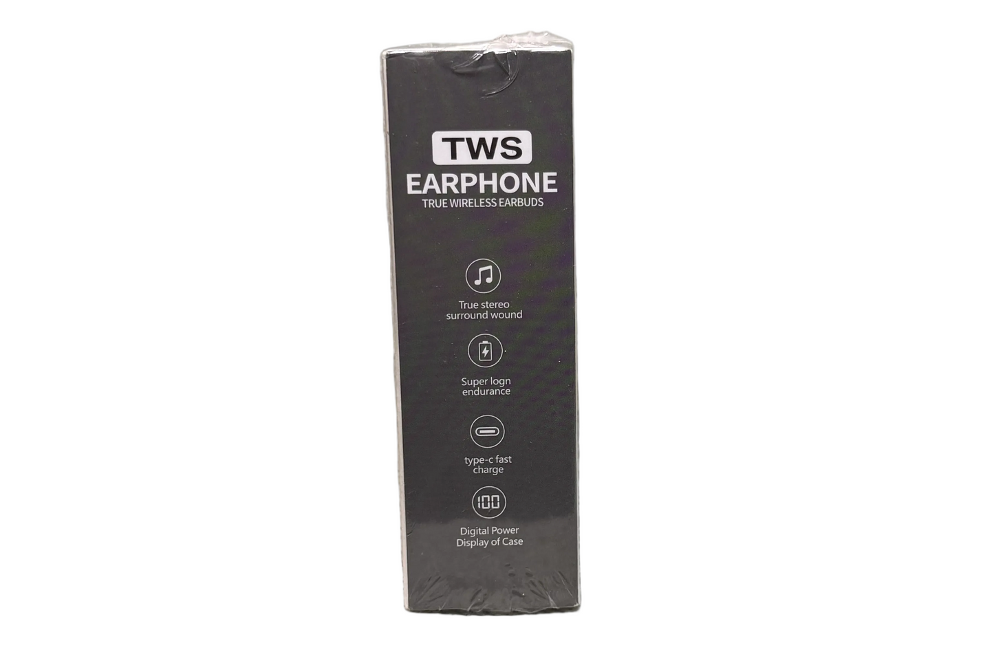 M96 TWS Pro True Wireless Bluetooth Earbuds with Digital Charging Case – Black