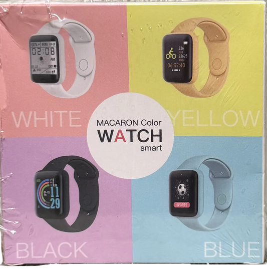 Macaron Color Smart Watch – Fitness & Activity Tracker with Health Monitoring