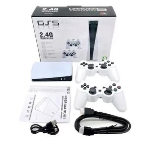 GS5 Gaming Console – 200 Built-In Games & 2 Wireless Controllers
