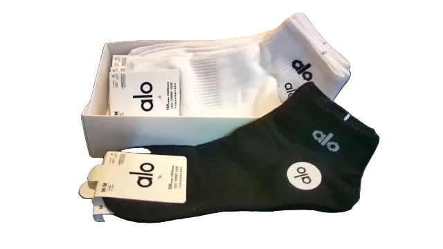 Alo Yoga Accessories Bundle – Fanny Pack, Pink Trucker Hat & 5 Pairs of Socks